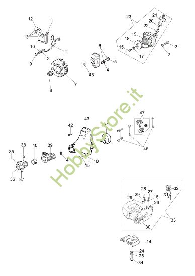 Picture of Avviamento e serbatoio 725 T Ergo Decespugliatore