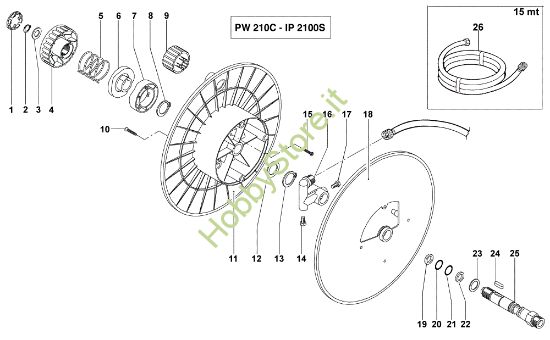 Picture of Avvolgitubo PW 210 C Idropulitrice