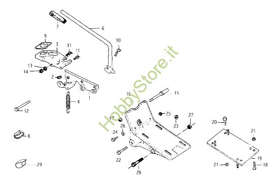 Picture of Comandi esterni MH 210R (EN709) Motozappa