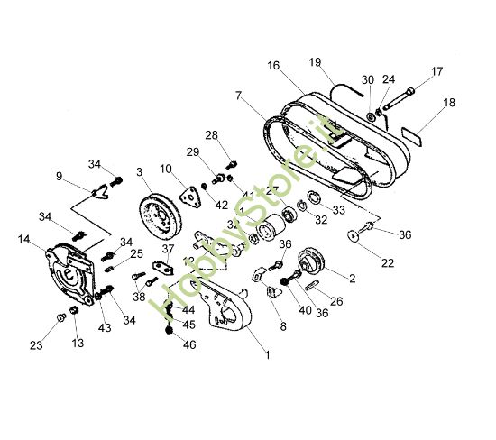 Picture of Puleggia MH 210R (EN709) Motozappa