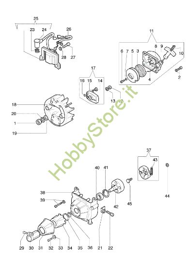 Picture of Avviamento e frizione 727 S Decespugliatore