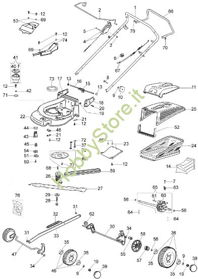 Picture of Esploso (Da Giugno '07) MAX 53 TBXM Plus-Cut Rasaerba