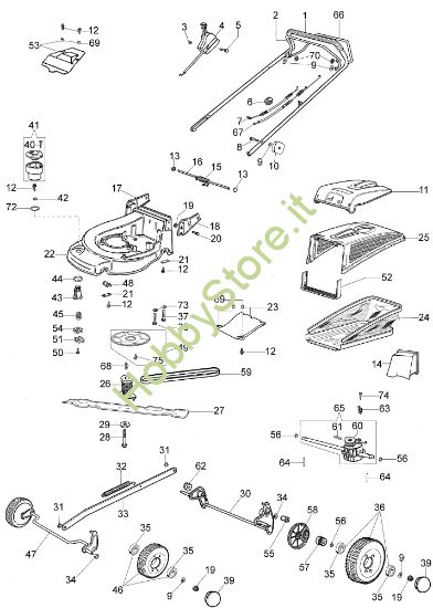 Picture of Esploso (Da Giugno '07) MAX 48 TB Plus-Cut Rasaerba