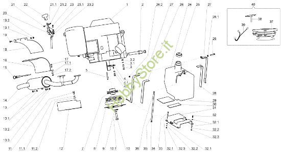 Picture of Motore APACHE 92 Cat.2005 Trattorino
