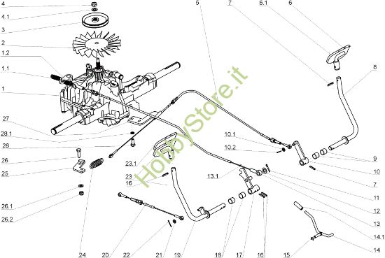 Picture of Trasmissione (1/2) APACHE 92 Cat.2005 Trattorino
