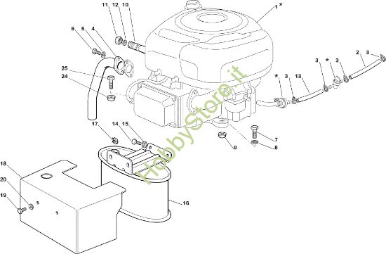 Picture of Motore OM 92C/13,5M Cat.2005 Trattorino