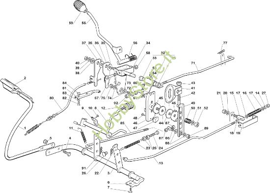 Picture of Comando freno e comando cambio OM 72C/12,5H Cat.2005 Trattorino