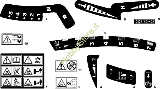 Picture of Etichette OM 72C/12,5M Cat.2005 Trattorino