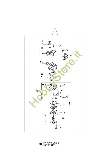 Picture of Carburatore WYK-193 453 BP Ergo Decespugliatore