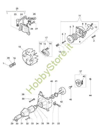 Picture of Avviamento e frizione 740 S Decespugliatore