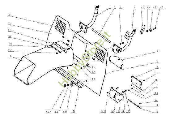 Picture of Raccoglierba OM 104J/20H Cat.2005 Trattorino