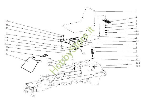 Picture of Cofano (1/2) OM 104J/16H Cat.2005 Trattorino