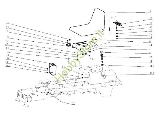 Picture of Cofano (1/2) OM 104JH/20H Cat.2005 Trattorino