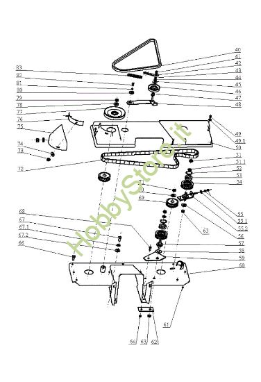 Picture of Piatto di taglio (2/2) OM 124J/20 H Cat.2005 Trattorino