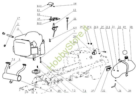 Picture of Motore OM 124JH/20 H Cat.2005 Trattorino