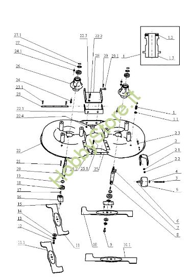 Picture of Piatto di taglio (1/2) OM 124JH/20 H Cat.2005 Trattorino