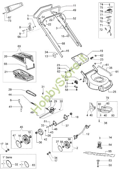 Picture of Esploso (Da Giugno '07) G 53 TBXE Rasaerba