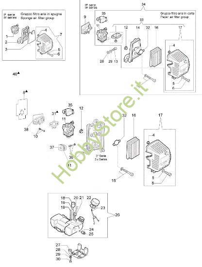 Picture of Serbatoio e filtro aria 753 S Decespugliatore