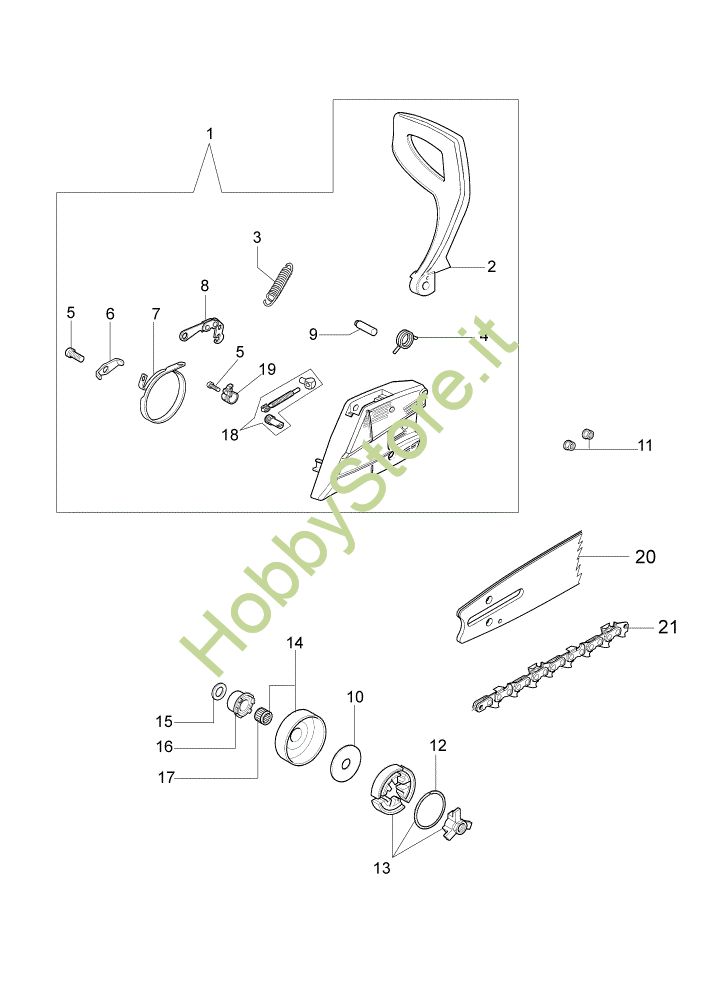 Husqvarna 455 Coperchio Frizione Motosega Gruppo Freno - Foto 4