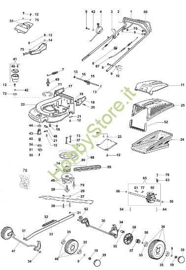Picture of Esploso MAX 53 TBXF Plus-Cut Rasaerba