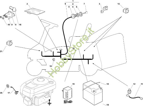 Picture of Parti elettriche OM 63C/6,5M Cat.2006 Trattorino