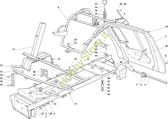 Picture of Telaio OM 72C/12,5M Cat.2006 Trattorino