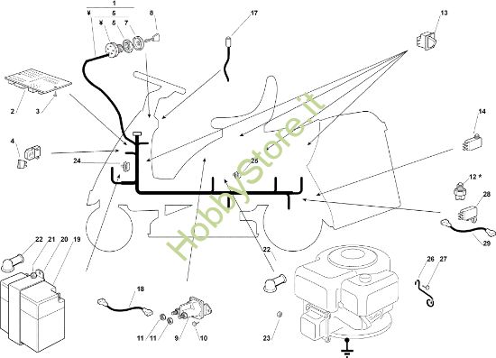 Picture of Parti elettriche OM 72C/12,5M Cat.2006 Trattorino
