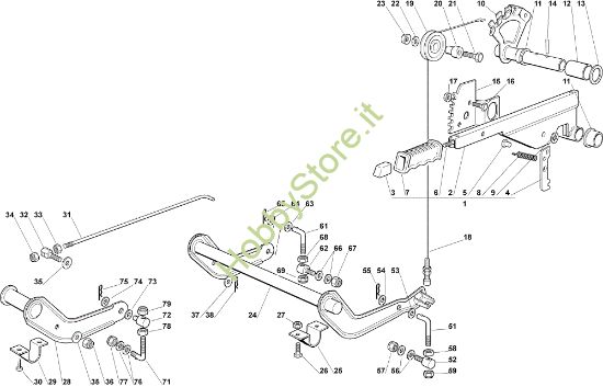 Picture of Sollevamento piatto di taglio OM 92C/13,5M Cat.2006 Trattorino