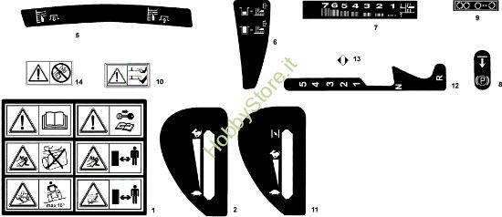 Picture of Etichette OM 102C/15,5H Cat.2006 Trattorino