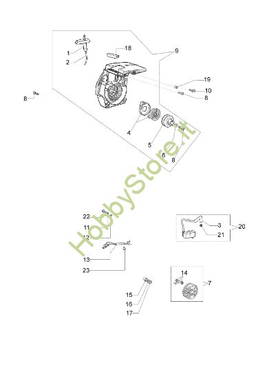 Picture of Avviamento completo GS 940 Motosega