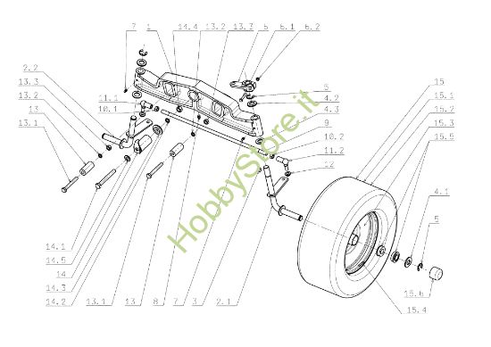 Picture of Assale anteriore OM 104J/20H Cat.2006-2007 Trattorino