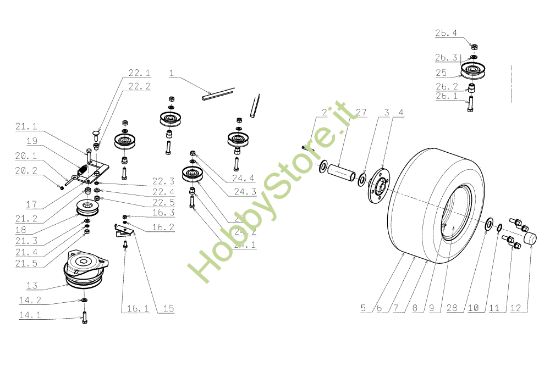 Picture of Assale posteriore OM 104J/20H Cat.2006-2007 Trattorino