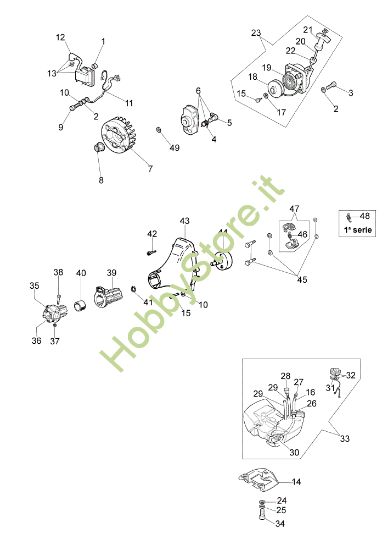 Picture of Avviamento e serbatoio 725 D Decespugliatore