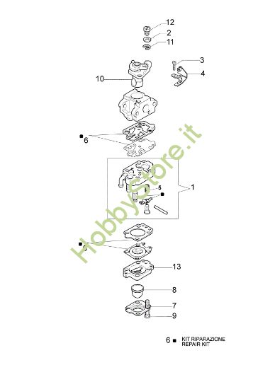 Picture of Carburatore WYJ-227A 725 D Decespugliatore