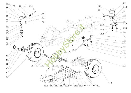 Picture of Assale posteriore APACHE 92 Cat.2006-2007 Trattorino