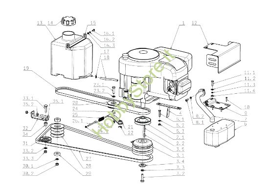 Picture of Motore FRONT CUT 106/17,5 H Cat.2006 Trattorino
