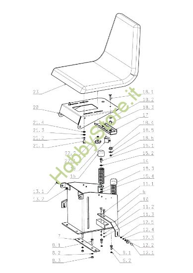 Picture of Cofano (2/2) FRONT CUT 106/17,5 H Cat.2006 Trattorino