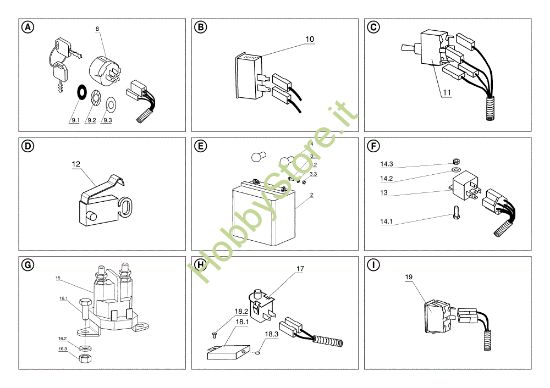 Picture of Parti elettriche FRONT CUT 106/17,5 H Cat.2006 Trattorino