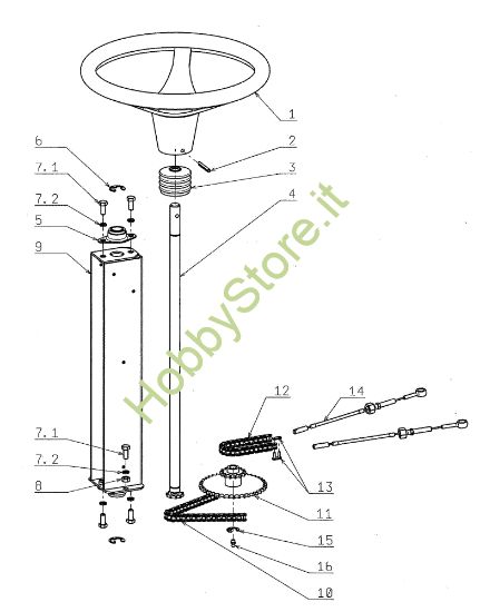 Picture of Barra direzionale (solo Francia) FRONT CUT 106/17,5 H Cat.2006 Trattorino