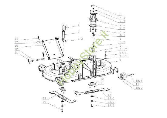 Picture of Piatto di taglio (1/3) OM 104J/17,5H Cat.2006-2007 Trattorino
