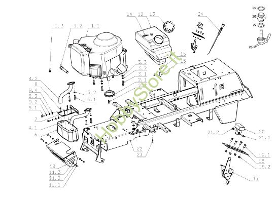 Picture of Motore OM 104J/18H Cat.2006-2007 Trattorino