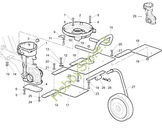 Picture of Scatola cambio MH 200 Motozappa