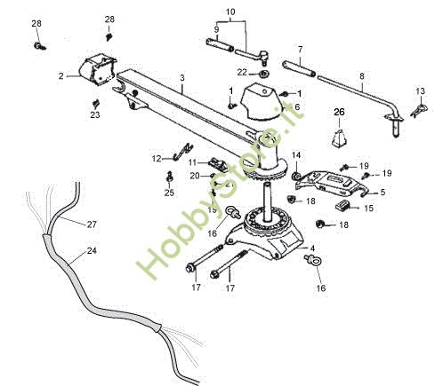 Picture of Stegola e comandi MH 250 R (EN709) Motozappa