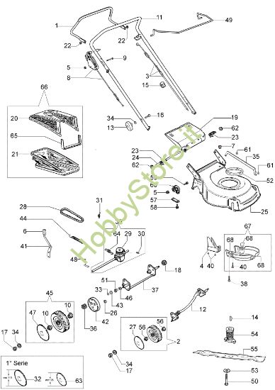 Picture of Esploso (Da Giugno '07) G 53 TBXM Rasaerba