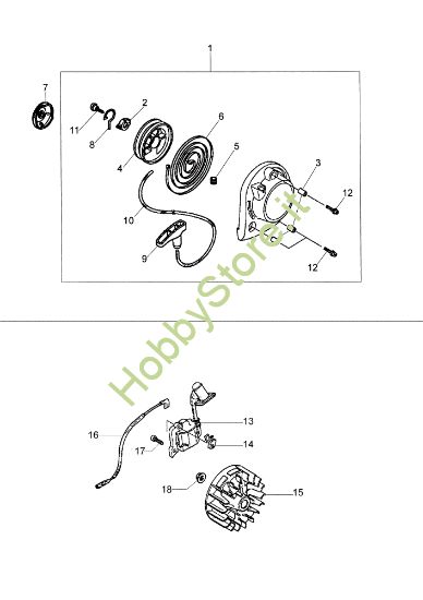 Picture of Avviamento completo BC 360 4S Decespugliatore