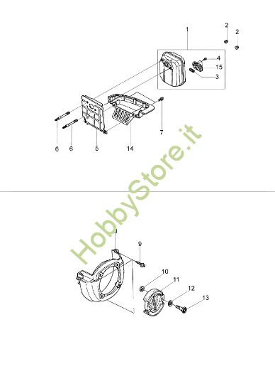 Picture of Marmitta e frizione BC 360 4S Decespugliatore