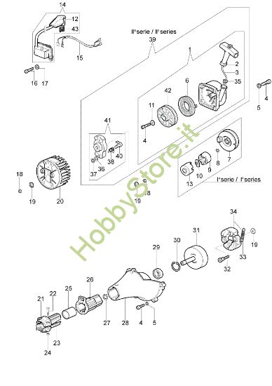 Picture of Avviamento e frizione SPARTA 37 S Decespugliatore