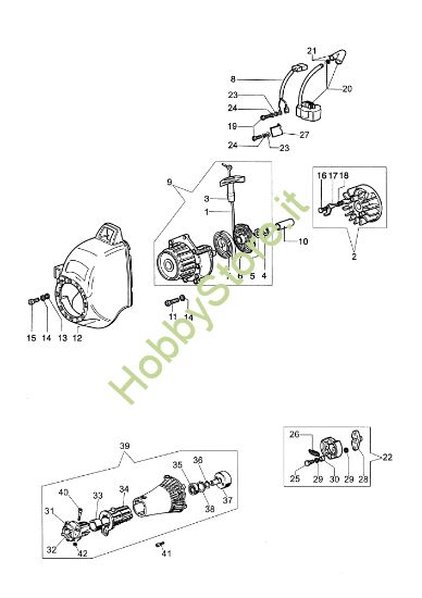 Picture of Avviamento e frizione SPARTA 25 D Decespugliatore
