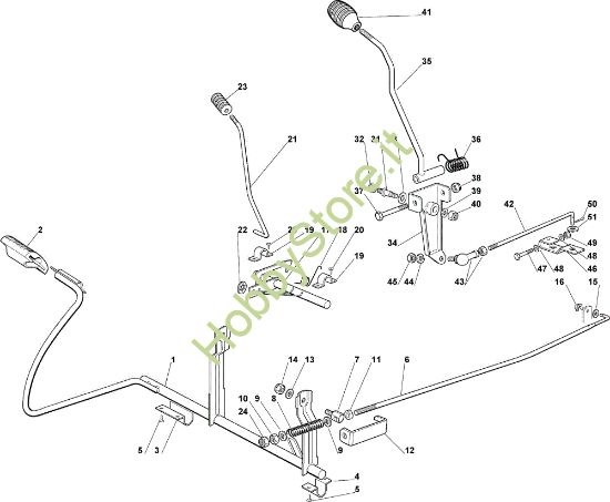 Picture of Comando freno e comando cambio OM 90C/11,5M Cat.2007 Trattorino