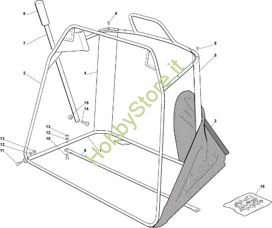 Picture of Sacco (Parte mobile) OM 90C/11,5M Cat.2007 Trattorino